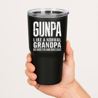 Gunpa Like A Normal Grandpa But More Fun And Owns Guns Funny Tumbler