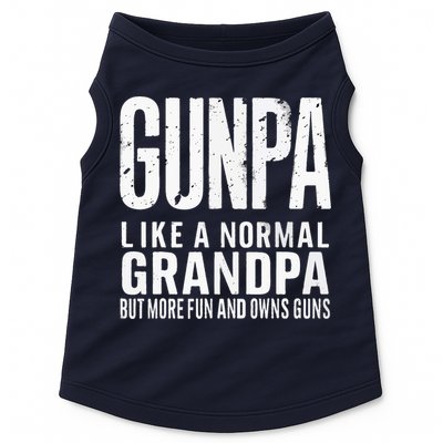 Gunpa Like A Normal Grandpa But More Fun And Owns Guns Funny Doggie Tank