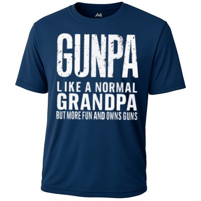 Gunpa Like A Normal Grandpa But More Fun And Owns Guns Funny Performance Shirt