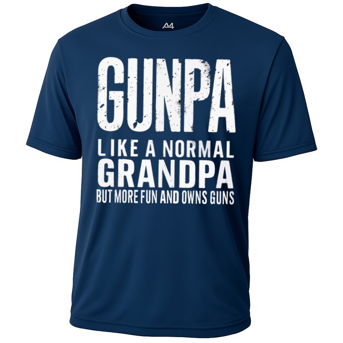 Gunpa Like A Normal Grandpa But More Fun And Owns Guns Funny Performance Shirt