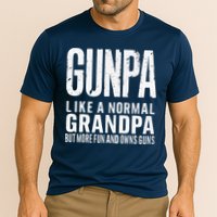 Gunpa Like A Normal Grandpa But More Fun And Owns Guns Funny Performance Shirt