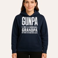 Gunpa Like A Normal Grandpa But More Fun And Owns Guns Funny Hoodie