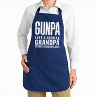 Gunpa Like A Normal Grandpa But More Fun And Owns Guns Funny Apron