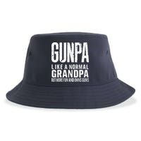 Gunpa Like A Normal Grandpa But More Fun And Owns Guns Funny Sustainable Bucket Hat