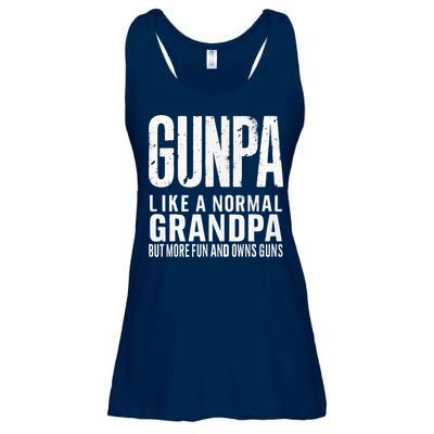 Gunpa Like A Normal Grandpa But More Fun And Owns Guns Funny Ladies Essential Flowy Tank