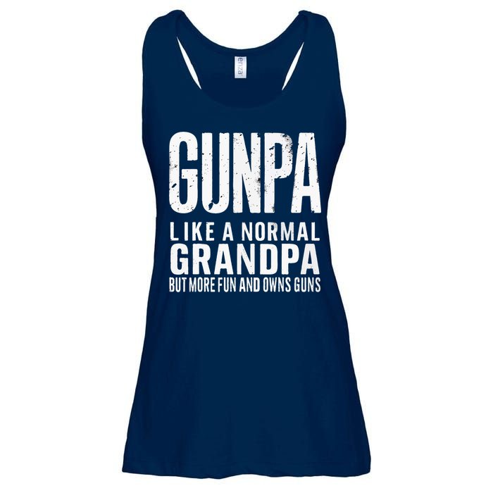 Gunpa Like A Normal Grandpa But More Fun And Owns Guns Funny Ladies Essential Flowy Tank