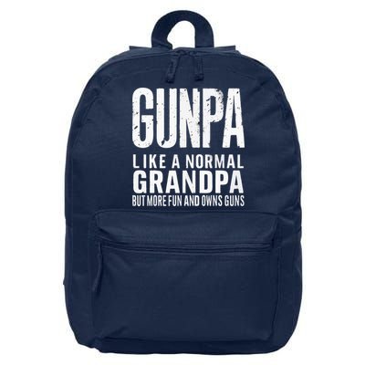 Gunpa Like A Normal Grandpa But More Fun And Owns Guns Funny 16 in Basic Backpack