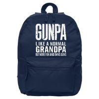 Gunpa Like A Normal Grandpa But More Fun And Owns Guns Funny 16 in Basic Backpack