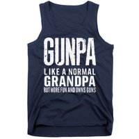 Gunpa Like A Normal Grandpa But More Fun And Owns Guns Funny Tank Top