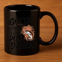 Gotta Love A Good Pole Dance 11oz C Handle Ceramic Mug