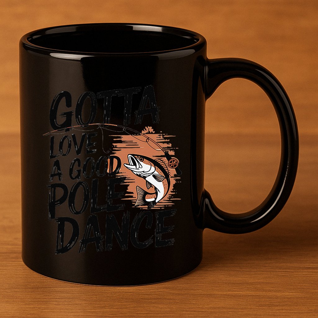 Gotta Love A Good Pole Dance 11oz C Handle Ceramic Mug