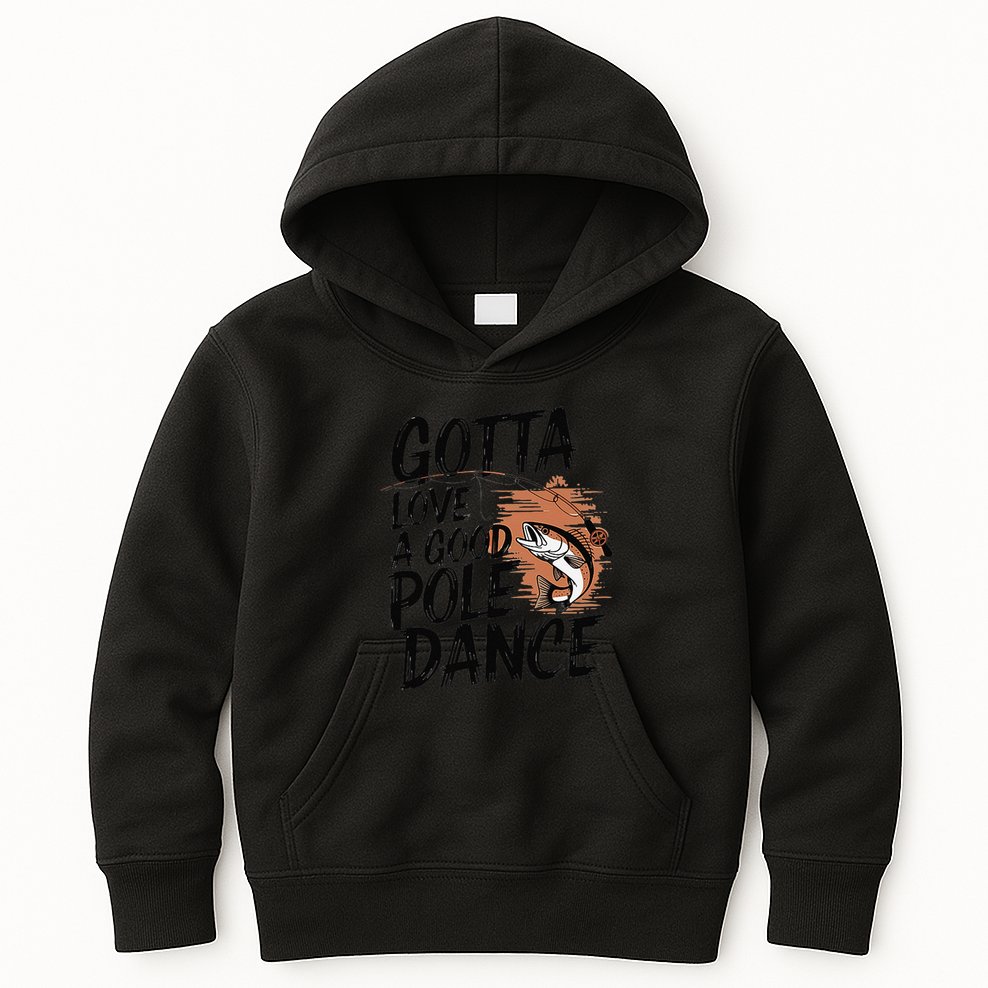 Gotta Love A Good Pole Dance Kids Hoodie