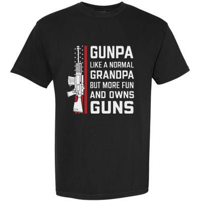 Gunpa Like A Normal Grandpa But More Fun And Owns Guns Garment-Dyed Heavyweight T-Shirt