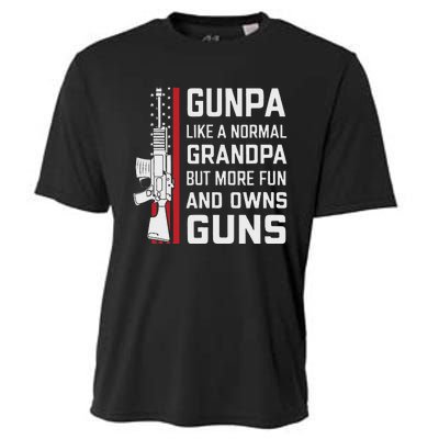 Gunpa Like A Normal Grandpa But More Fun And Owns Guns Cooling Performance Crew T-Shirt