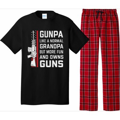 Gunpa Like A Normal Grandpa But More Fun And Owns Guns Pajama Set