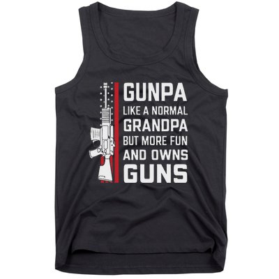 Gunpa Like A Normal Grandpa But More Fun And Owns Guns Tank Top