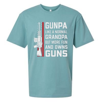 Gunpa Like A Normal Grandpa But More Fun And Owns Guns Sueded Cloud Jersey T-Shirt