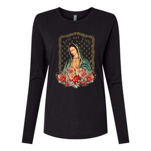 Guadalupe Love And Light Virgen De Guadalupe Gifts Womens Cotton Relaxed Long Sleeve T-Shirt