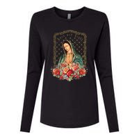 Guadalupe Love And Light Virgen De Guadalupe Gifts Womens Cotton Relaxed Long Sleeve T-Shirt