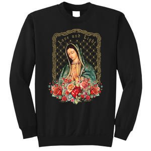 Guadalupe Love And Light Virgen De Guadalupe Gifts Sweatshirt