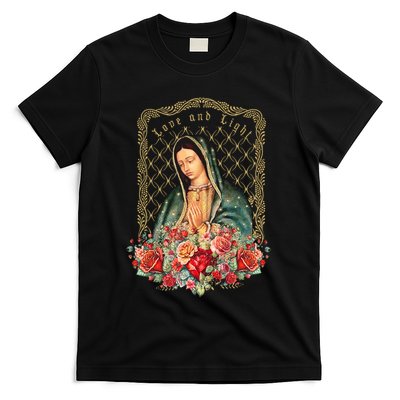 Guadalupe Love And Light Virgen De Guadalupe Gifts T-Shirt