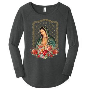 Guadalupe Love And Light Virgen De Guadalupe Gifts Women's Perfect Tri Tunic Long Sleeve Shirt