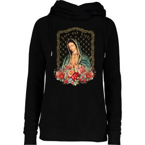 Guadalupe Love And Light Virgen De Guadalupe Gifts Womens Funnel Neck Pullover Hood