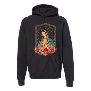 Guadalupe Love And Light Virgen De Guadalupe Gifts Premium Hoodie