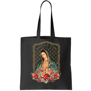 Guadalupe Love And Light Virgen De Guadalupe Gifts Tote Bag