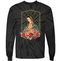 Guadalupe Love And Light Virgen De Guadalupe Gifts Tie-Dye Long Sleeve Shirt