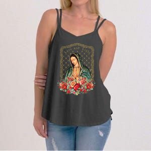 Guadalupe Love And Light Virgen De Guadalupe Gifts Women's Strappy Tank