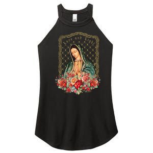 Guadalupe Love And Light Virgen De Guadalupe Gifts Women's Perfect Tri Rocker Tank