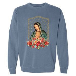 Guadalupe Love And Light Virgen De Guadalupe Gifts Garment-Dyed Sweatshirt