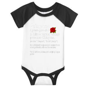 Gringona Like A Regular Gringa Pero Mas Chingona Infant Baby Jersey Bodysuit