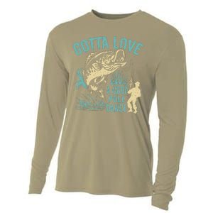 Gotta Love A Good Pole Dance Fishermen Fishing Fish Angler Cooling Performance Long Sleeve Crew