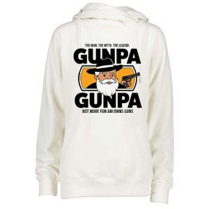 Gunpa Like A Normal Grandpa Womens Funnel Neck Pullover Hood