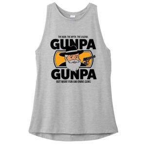 Gunpa Like A Normal Grandpa Ladies PosiCharge Tri-Blend Wicking Tank