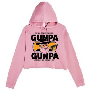 Gunpa Like A Normal Grandpa Crop Fleece Hoodie