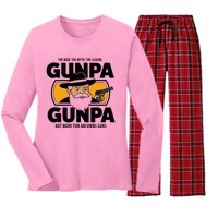 Gunpa Like A Normal Grandpa Women's Long Sleeve Flannel Pajama Set 