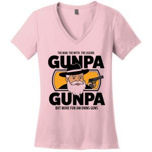 Gunpa Like A Normal Grandpa Women's V-Neck T-Shirt