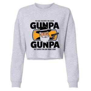 Gunpa Like A Normal Grandpa Cropped Pullover Crew