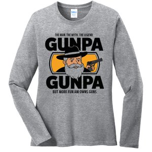 Gunpa Like A Normal Grandpa Ladies Long Sleeve Shirt