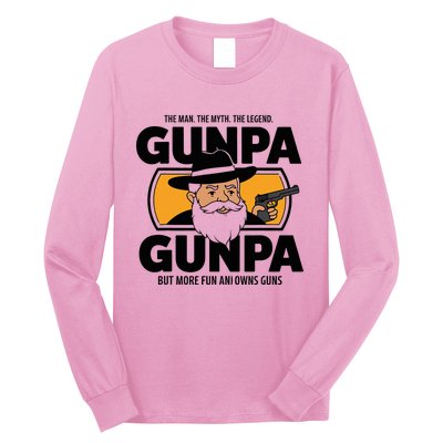 Gunpa Like A Normal Grandpa But More Fun And Owns Guns Long Sleeve Shirt