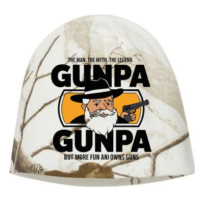 Gunpa Like A Normal Grandpa But More Fun And Owns Guns Kati - Camo Knit Beanie