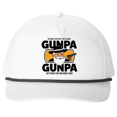 Gunpa Like A Normal Grandpa But More Fun And Owns Guns Snapback Five-Panel Rope Hat