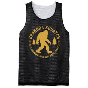 Grandpasquatch Like A Grandpa Just More Squatchy Mesh Reversible Basketball Jersey Tank