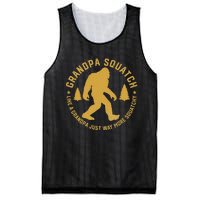 Grandpasquatch Like A Grandpa Just More Squatchy Mesh Reversible Basketball Jersey Tank