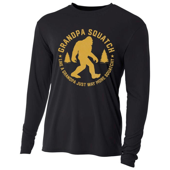 Grandpasquatch Like A Grandpa Just More Squatchy Cooling Performance Long Sleeve Crew