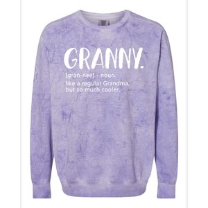 Granny Like A Regular Grandma But Cooler Mothers Day Granny Gift Colorblast Crewneck Sweatshirt