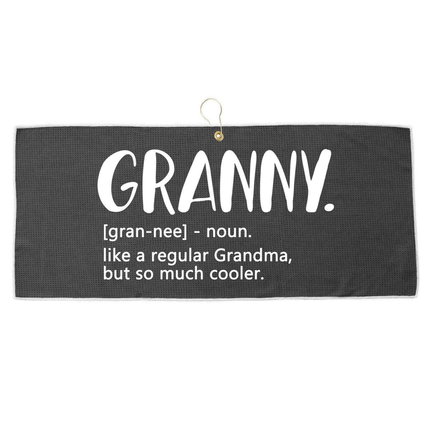 Granny Like A Regular Grandma But Cooler Mothers Day Granny Gift Large Microfiber Waffle Golf Towel